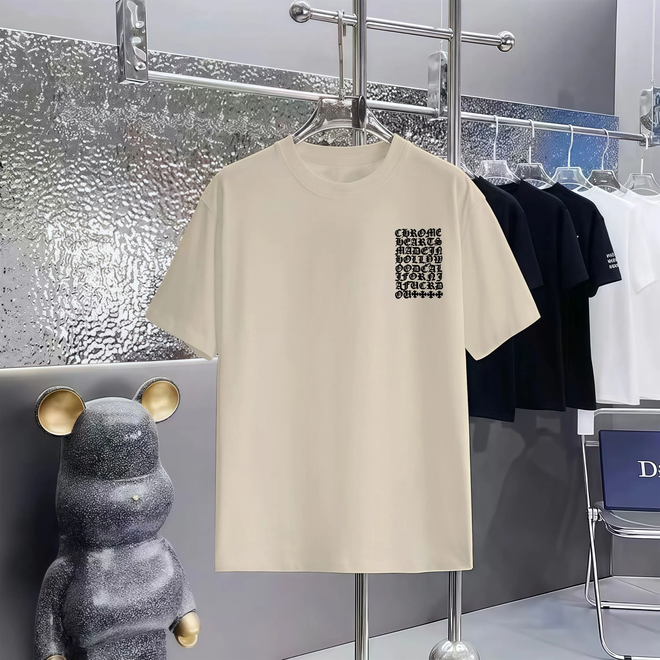 80 Chrome Hearts T 1:1 1×1 Same Style logo OS ：Black，White， ，Red， Gray Size：XS-L
